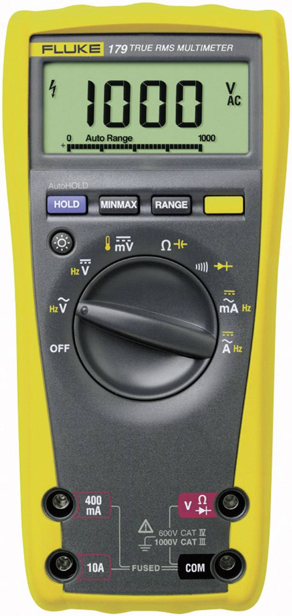 Multimetr Fluke 179 1592842, CAT III 1000 V, CAT IV 600 V, 0.1 mV - 1000 V, 0.01 mA - 10 A - obrazek 1