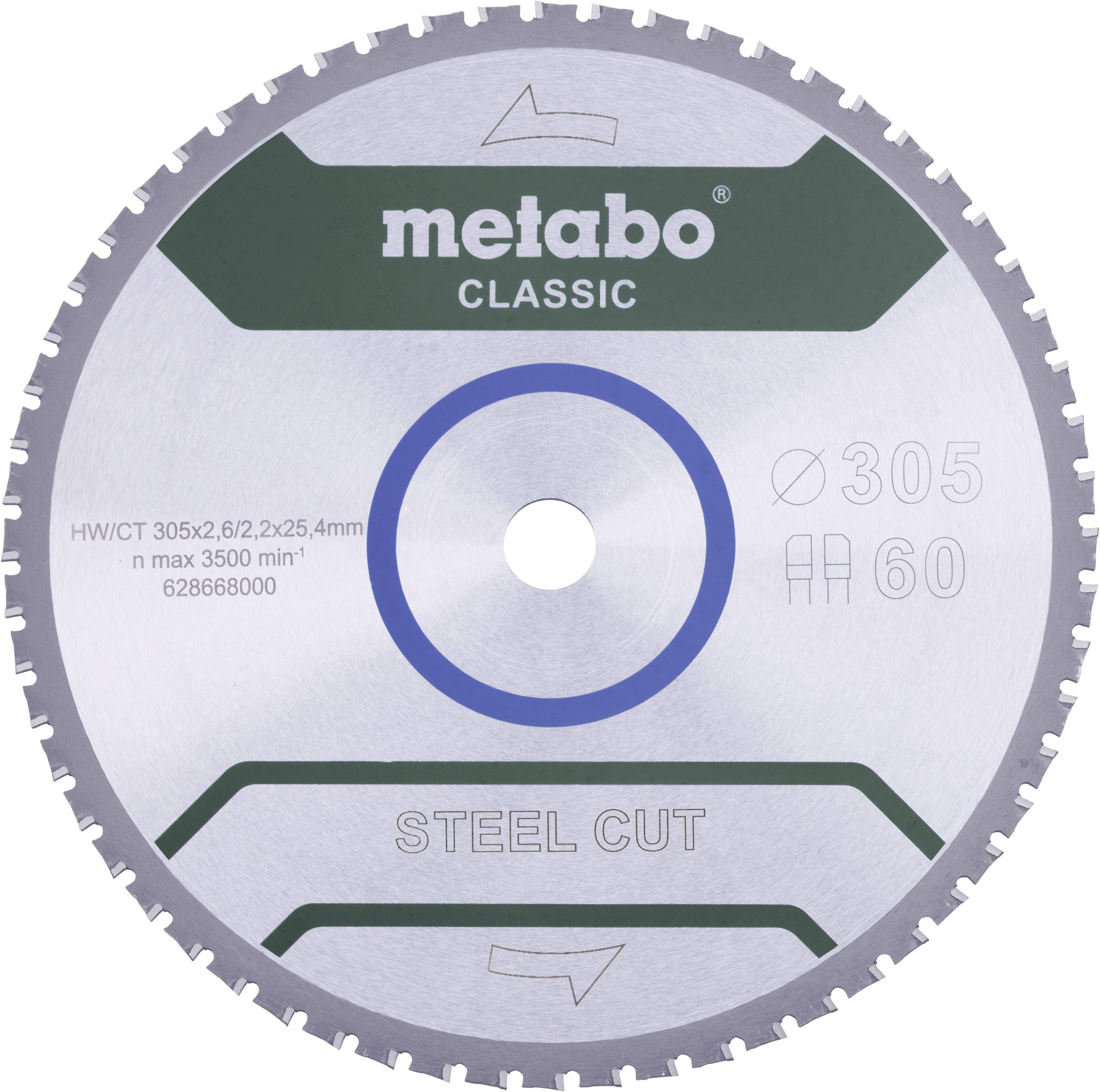 Tarcza tnąca Metabo STEEL CUT CLASSIC 305 x 25.4 x 2.2 mm 1 szt. - obrazek 1
