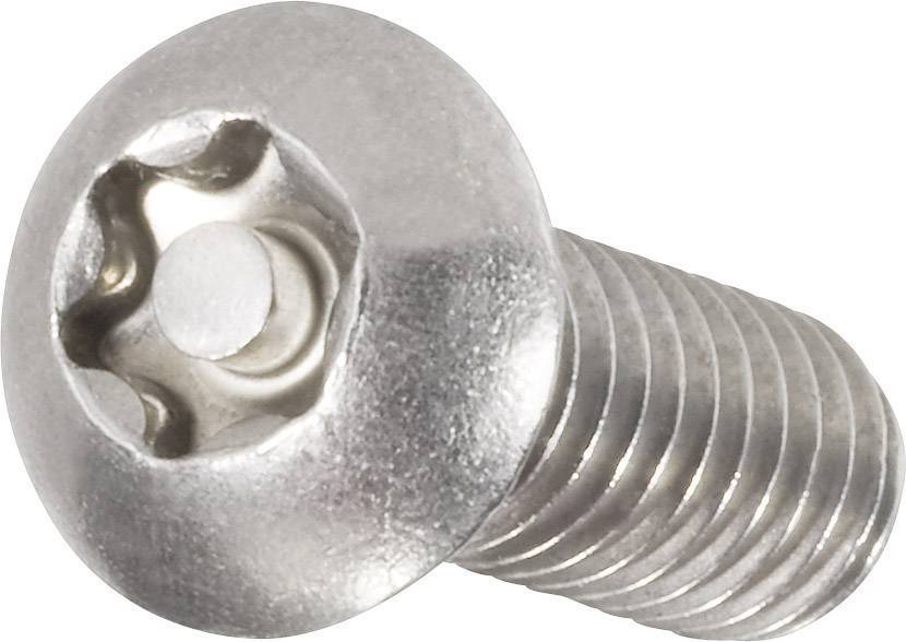 Wkręt soczewkowy zabezpieczający Toolcraft, M6x12, ISO 7380, 10 szt. - obrazek 1