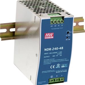 Zasilacz na szynę DIN MEAN WELL NDR-240-24, 10 A, 240 W Zasilacz na szynę DIN MEAN WELL NDR-240-24, 10 A, 240 W
