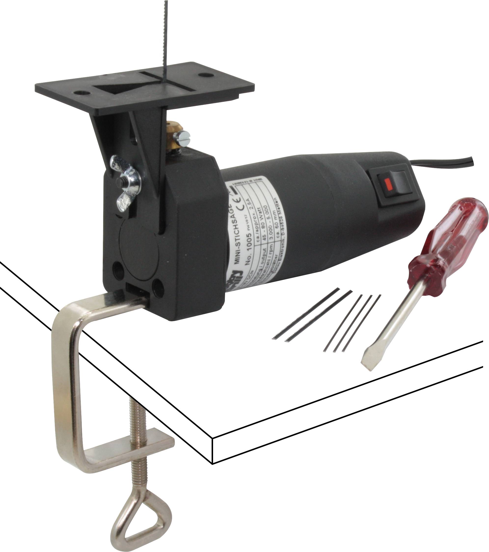 Donau Elektronik 1005 Mini wyrzynarka 1005 45 W, 80 W - obrazek 1