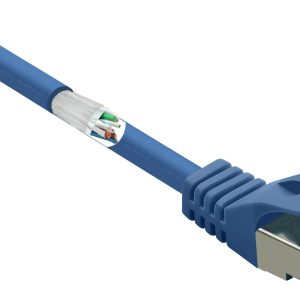 kabel LAN Renkforce RF-5047460, 1 szt., RJ45, CAT 6a, S/FTP, 5.00 m, niebieski kabel LAN Renkforce RF-5047460, 1 szt., RJ45, CAT 6a, S/FTP, 5.00 m, niebieski