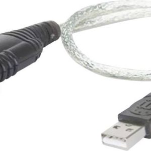 adapter USB 1.1 Manhattan 205146 205146, [1x złącze męskie USB-A 1.1 – 1x złącze męskie D-SUB 9-pin], 45.00 cm, szary