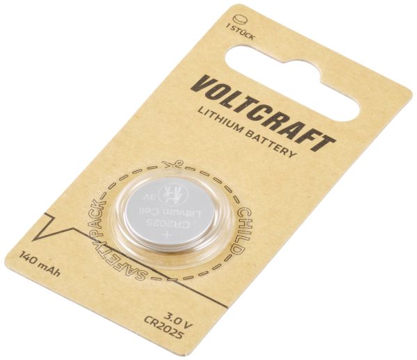 Ogniwo guzikowe CR 2025 VOLTCRAFT LM2025 3 V 1 szt. 140 mAh litowe