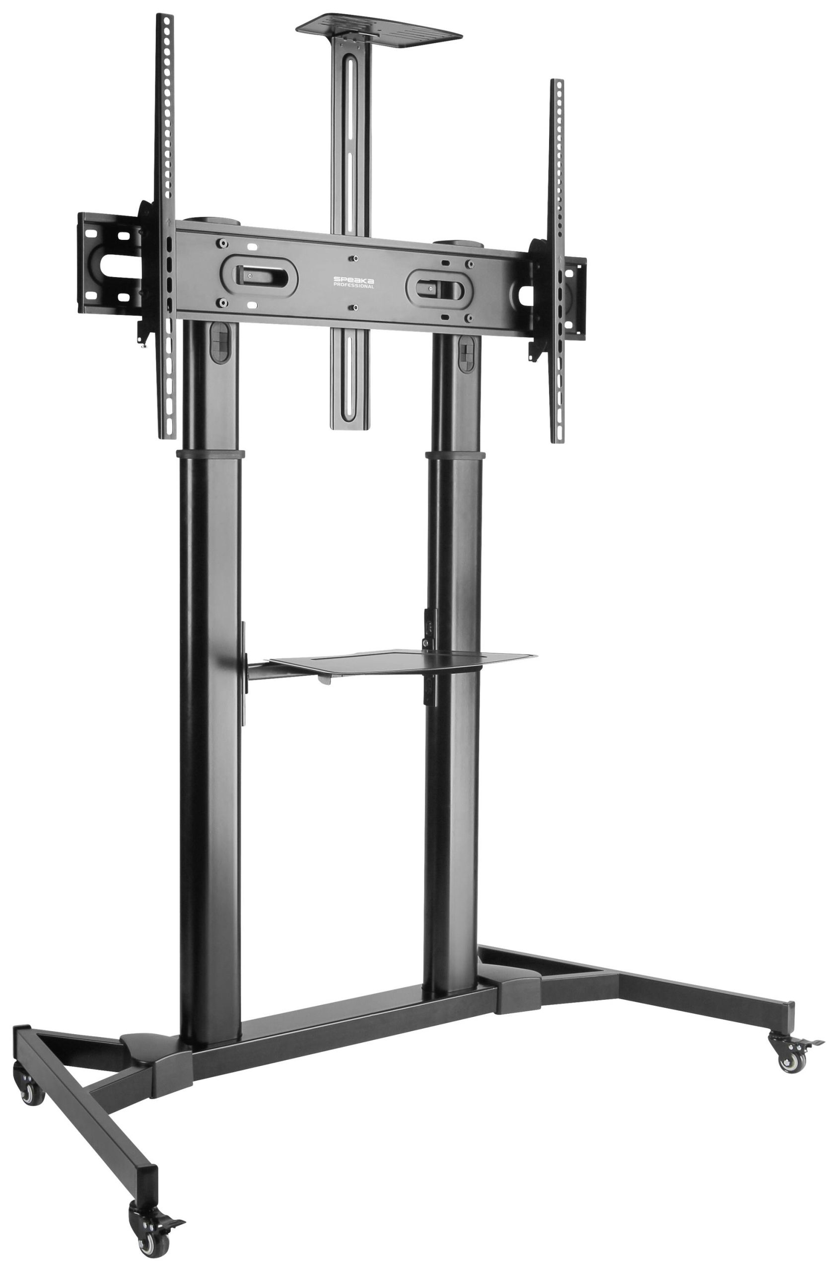 SpeaKa Professional SP-TVC-600 Stojak na kółkach do telewizora 152,4 cm (60") - 254,0 cm (100") z regulowaną wysokością, - obrazek 1