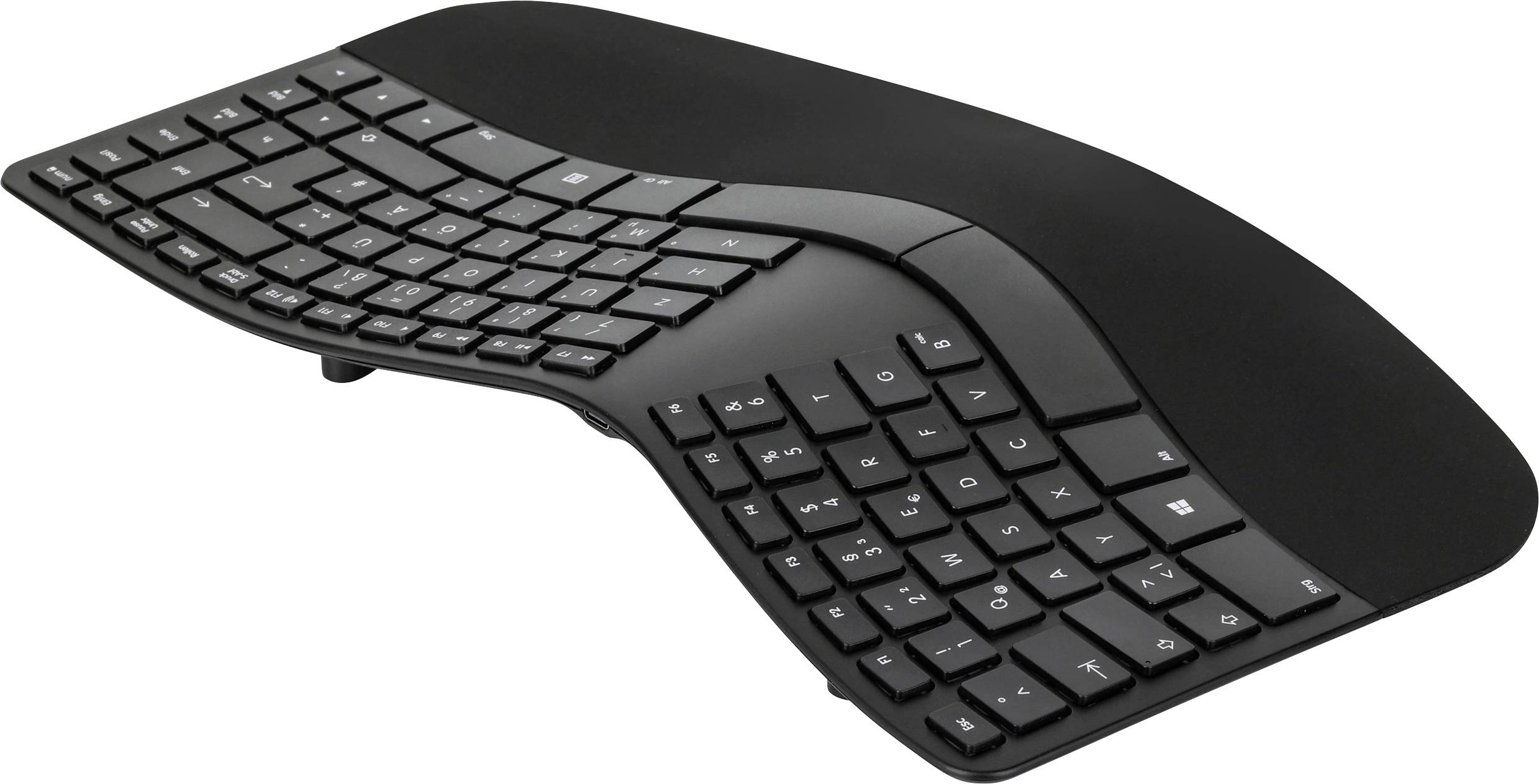 Klawiatura Matias FK413PCD-DE Sculpted Ergonomic Rechargeable Keyboard Niemiecki, QWERTZ - obrazek 1