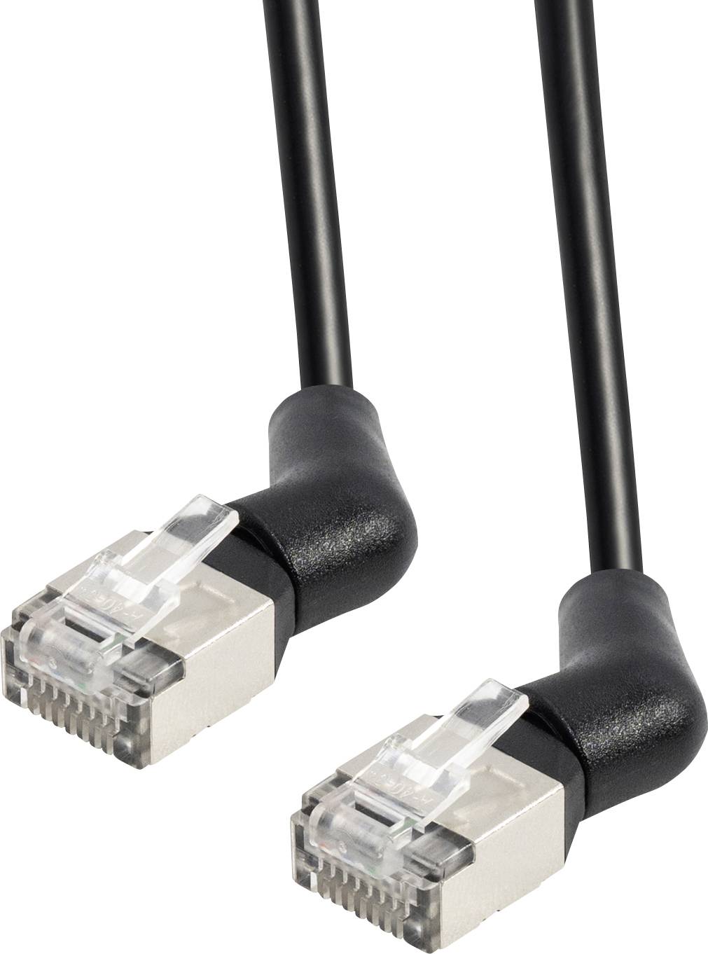 kabel LAN Maxtrack TI53-0,5L, 1 szt., RJ45, 10 Gbit/s, CAT 6a, U/FTP, 0.5 m, czarny - obrazek 1