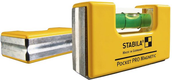 Poziomica kieszonkowa Stabila POCKET PRO MAGNETIC 17768, Długość: 7 cm, Dokładność poziomowania: 1 mm/m