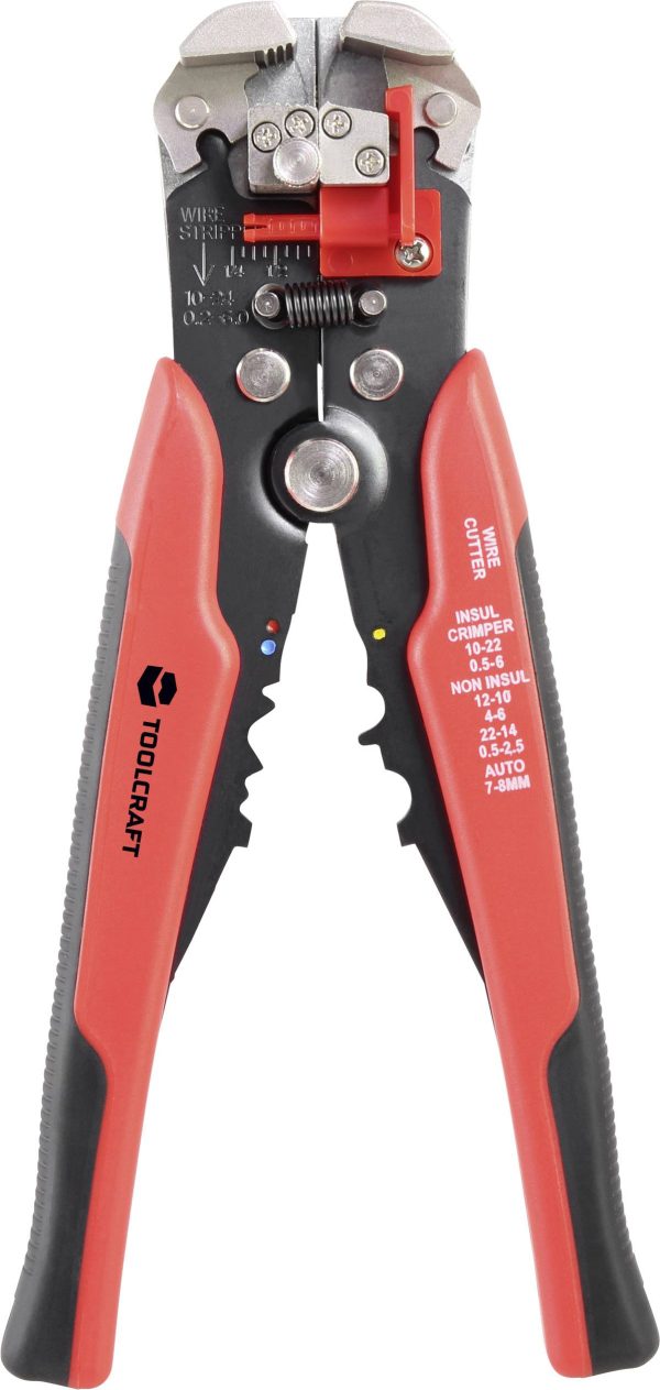 TOOLCRAFT TO-4861944 dla elektryków Ściągacz izolacji 0.15 do 6 mm² 10 do 26 awg Kompatybilność z markami TOOLCRAFT