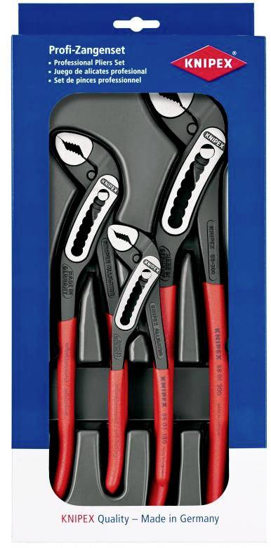 Zestaw szczypiec do pomp wodnych Knipex Alligator 00 20 09 V03, do warsztatu, 3 szt.