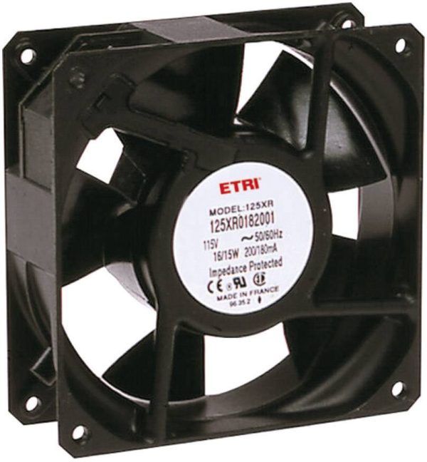 Wentylator osiowy Ecofit 125XR0181000, 240 V/AC, 2640 l/min, (D x S x W) 119 x 119 x 38.9 mm