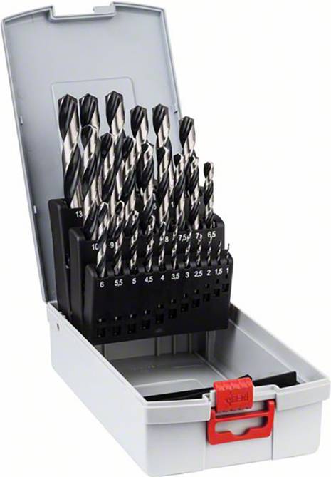 Bosch Accessories 2608577352 Bosch Power Tools Zestaw wierteł krętych do metalu 25 szt. 1 mm, 1.5 mm, 2 mm, 2.5 mm, 3 mm - obrazek 1
