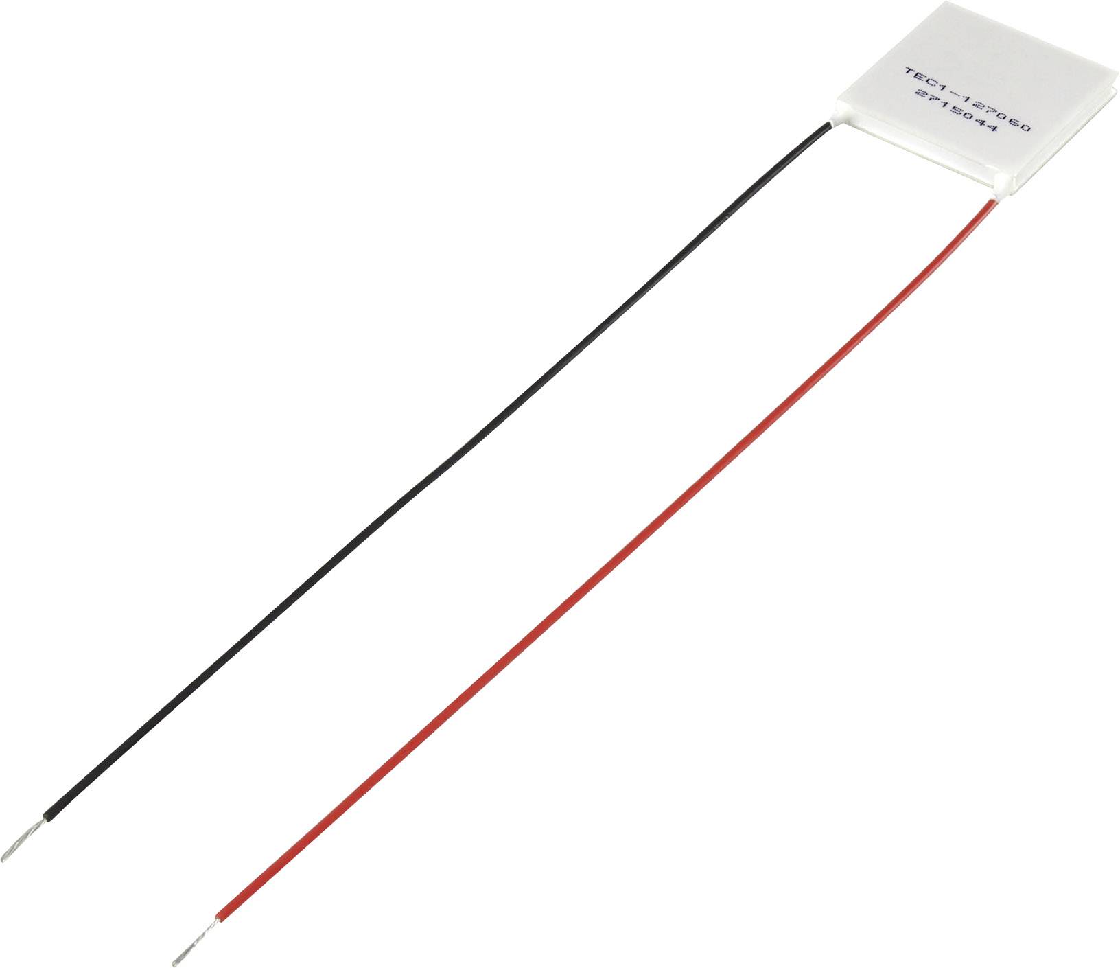 TRU COMPONENTS 1389160 Ogniwo Peltiera TEC1-127060, 51.4 W, 6 A, (D x S x W) 40 x 40 x 3.6 mm - obrazek 1