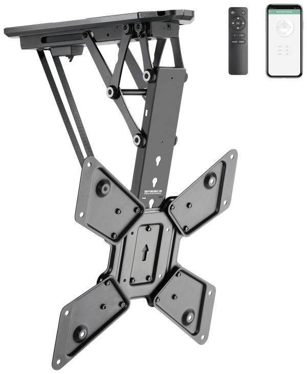 Uchwyt sufitowy do telewizora z napędem SpeaKa Professional SP-TVCM-510, Maks. udźwig: 30 kg, 58,4 cm (23″) – 139,7 cm ( Uchwyt sufitowy do telewizora z napędem SpeaKa Professional SP-TVCM-510, Maks. udźwig: 30 kg, 58,4 cm (23″) – 139,7 cm (