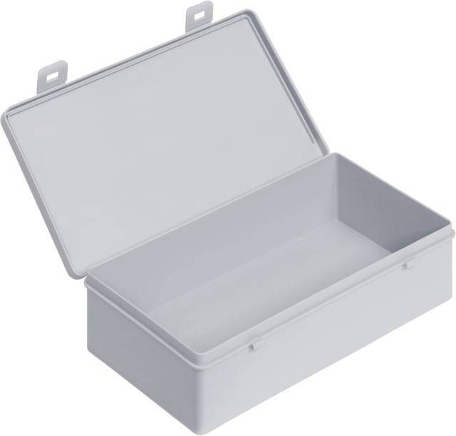 Alutec 66020 Skrzynka ESD zamknięta (D x S x W) 225 x 125 x 60 mm szary 1 szt. - obrazek 1