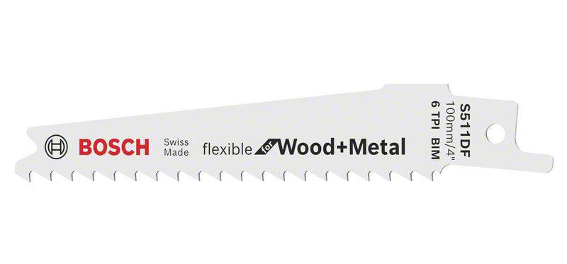 Brzeszczot do piły szablastej S 511 DF, 100 x 19 x 0,9 mm, zestaw 2 szt. Bosch Accessories 2608657722 2 szt. - obrazek 1