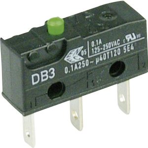 Mikroprzełącznik DB3C-B1AA 250 V/AC 0.1 A 1 x wł/(wł) ZF chwilowy 1 szt. Mikroprzełącznik DB3C-B1AA 250 V/AC 0.1 A 1 x wł/(wł) ZF chwilowy 1 szt.