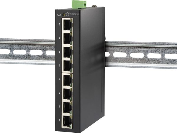 Renkforce RF-3394868 FEH-800 Switch przemysłowy Ethernet 100 MBit/s