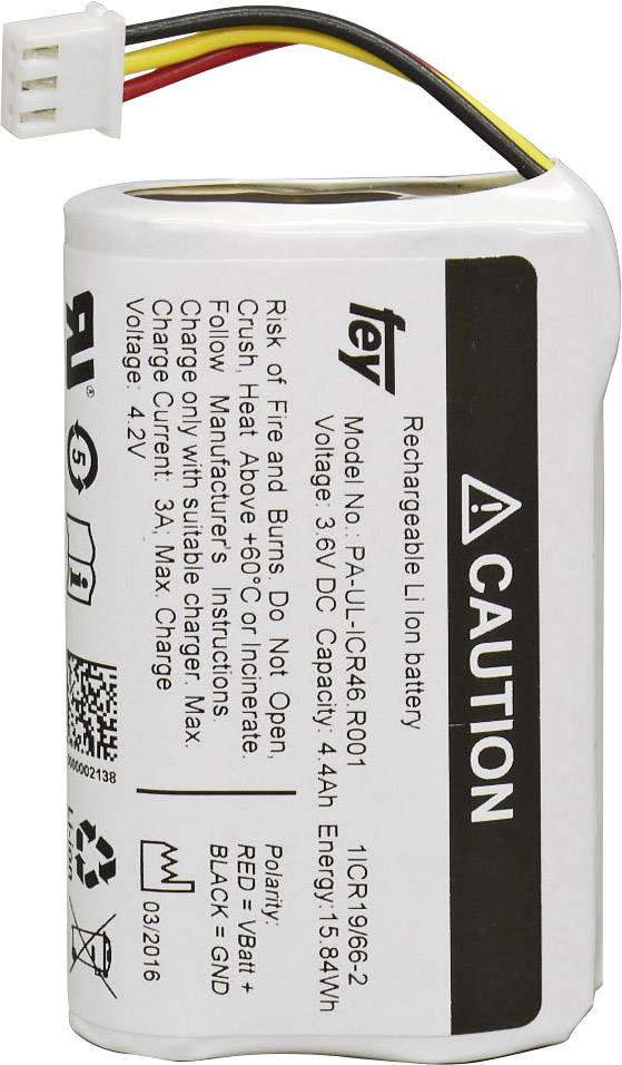 Pakiet akumulatorów 18650, Li-Ion Fey Elektronik NCR-18650BF, 3.6 V, 6700 mAh, wtyczka - obrazek 1