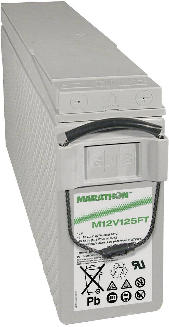Akumulator ołowiowy GNB Marathon EXIM12V125FT NAMF120125HM0FB, AGM, 12 V, 121 Ah - obrazek 1