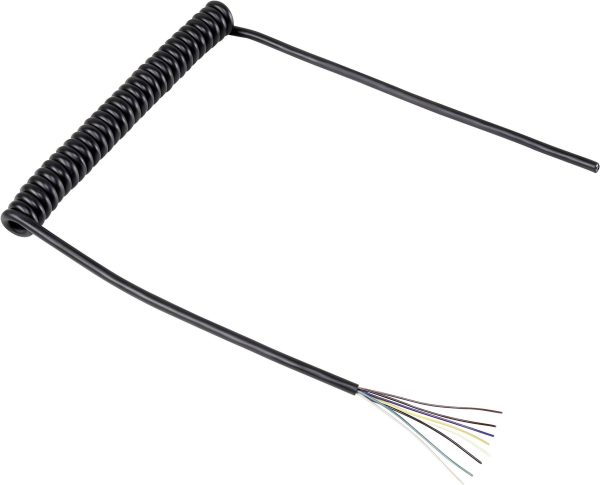 Przewód spiralny TRU COMPONENTS 1570979, 8 x 4.50 mm, od 218 mm do 640 mm, 1 szt.