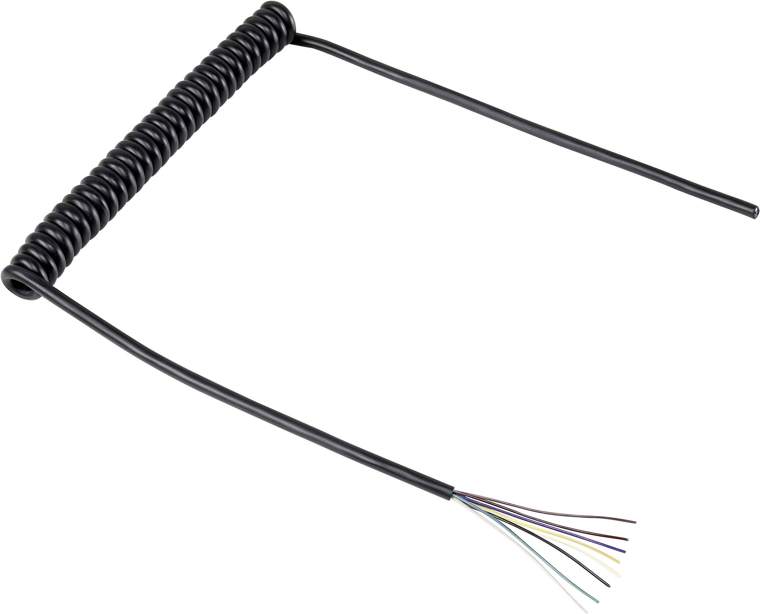Przewód spiralny TRU COMPONENTS 1570979, 8 x 4.50 mm, od 218 mm do 640 mm, 1 szt. - obrazek 1