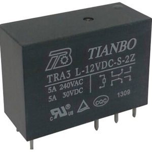 Tianbo Electronics TRA3 L-12VDC-S-2Z Przekaźnik SMT 12 V/DC 8 A 2 zestyki przełączne 1 szt. Tianbo Electronics TRA3 L-12VDC-S-2Z Przekaźnik SMT 12 V/DC 8 A 2 zestyki przełączne 1 szt.