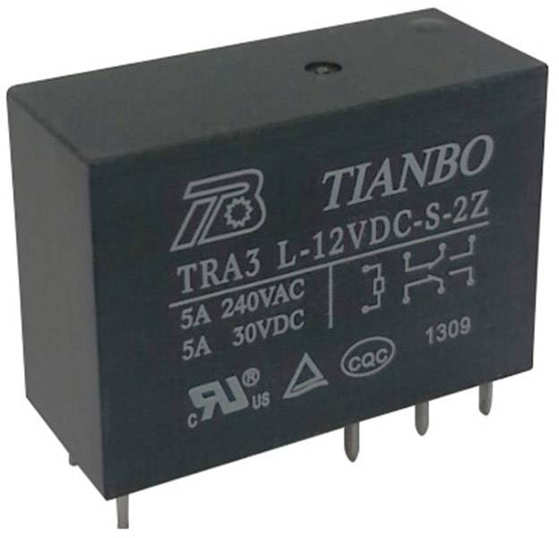 Tianbo Electronics TRA3 L-12VDC-S-2Z Przekaźnik SMT 12 V/DC 8 A 2 zestyki przełączne 1 szt. - obrazek 1