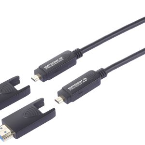 Kabel HDMI HDMI 2.1 SpeaKa Professional Micro HDMI D to HDMI-A Hybrid AOC with Detachable Connector SP-13597800, HDMI-a Kabel HDMI HDMI 2.1 SpeaKa Professional Micro HDMI D to HDMI-A Hybrid AOC with Detachable Connector SP-13597800, HDMI-a