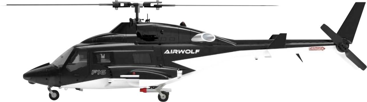 FliteZone Bell 222 GPS (Airwolf) 16500, 415 mm, 310 g, RtF - obrazek 1
