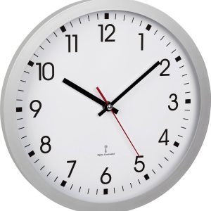 TFA Dostmann 60.3522.02 Sterowany radiowo Zegar ścienny 30 cm x 43 mm srebrny TFA Dostmann 60.3522.02 Sterowany radiowo Zegar ścienny 30 cm x 43 mm srebrny