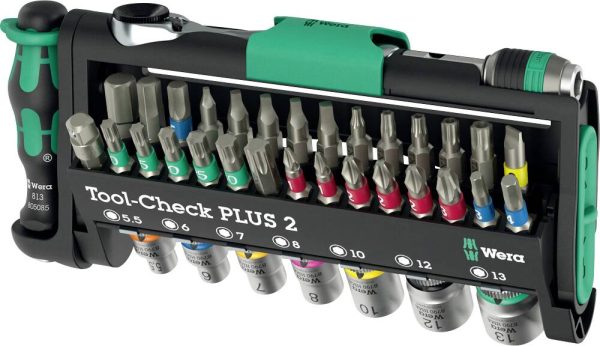 Bity Wera Tool-Check PLUS 2 05049056001 1 zest. krzyżakowy Phillips, TORX, TORX BO, płaski, wewnętrzny sześciokąt, wewnę
