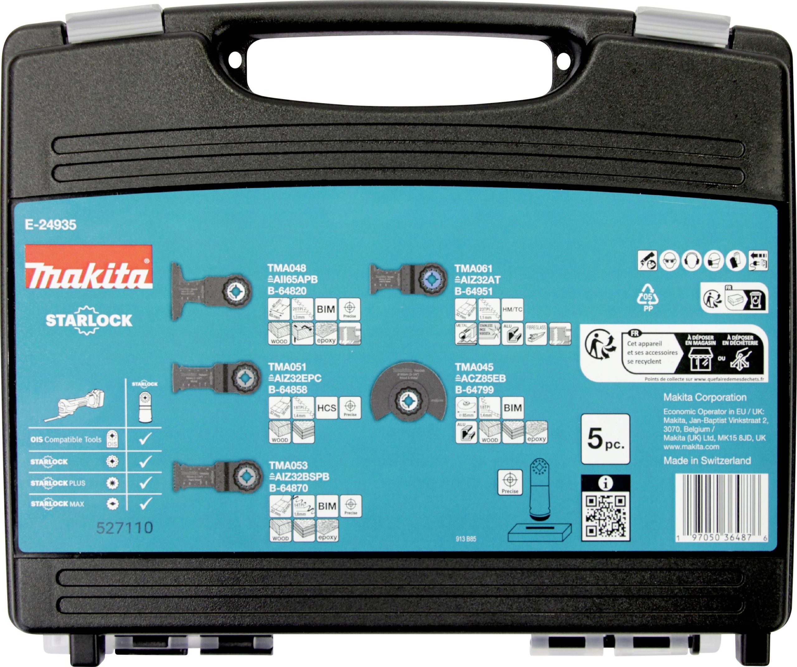 Makita E-24935 Zestaw ostrzy do multinarzędzia 1 zest. - obrazek 1