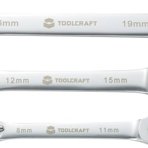 Zestaw kluczy oczkowych z grzechotką TOOLCRAFT 819162 Zestaw kluczy oczkowych z grzechotką TOOLCRAFT 819162