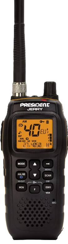 Radio CB ręczne President Jerry 40100, 1 szt. - obrazek 1