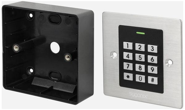 Klawiatura kodowa z RFID Sygonix SY-6097866 podtynkowy 12 V/DC, 18 V/DC IP66