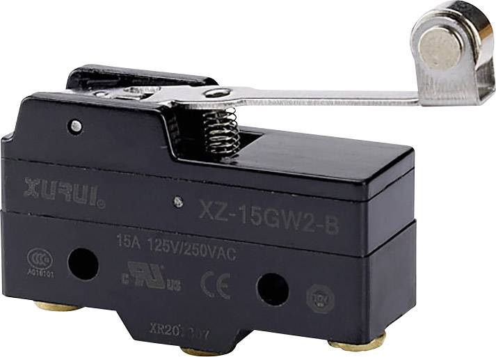 Mikroprzełącznik 250 V DC/AC 15 A 1 x włącz / (włącz) XZ-15GW2-B chwilowy 1 szt. - obrazek 1