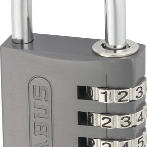 Kłódka z zamkiem szyfrowym Abus ABVS48806, aluminiowa, 41,5x77x41,5 mm, tytanowa Kłódka z zamkiem szyfrowym Abus ABVS48806, aluminiowa, 41,5x77x41,5 mm, tytanowa