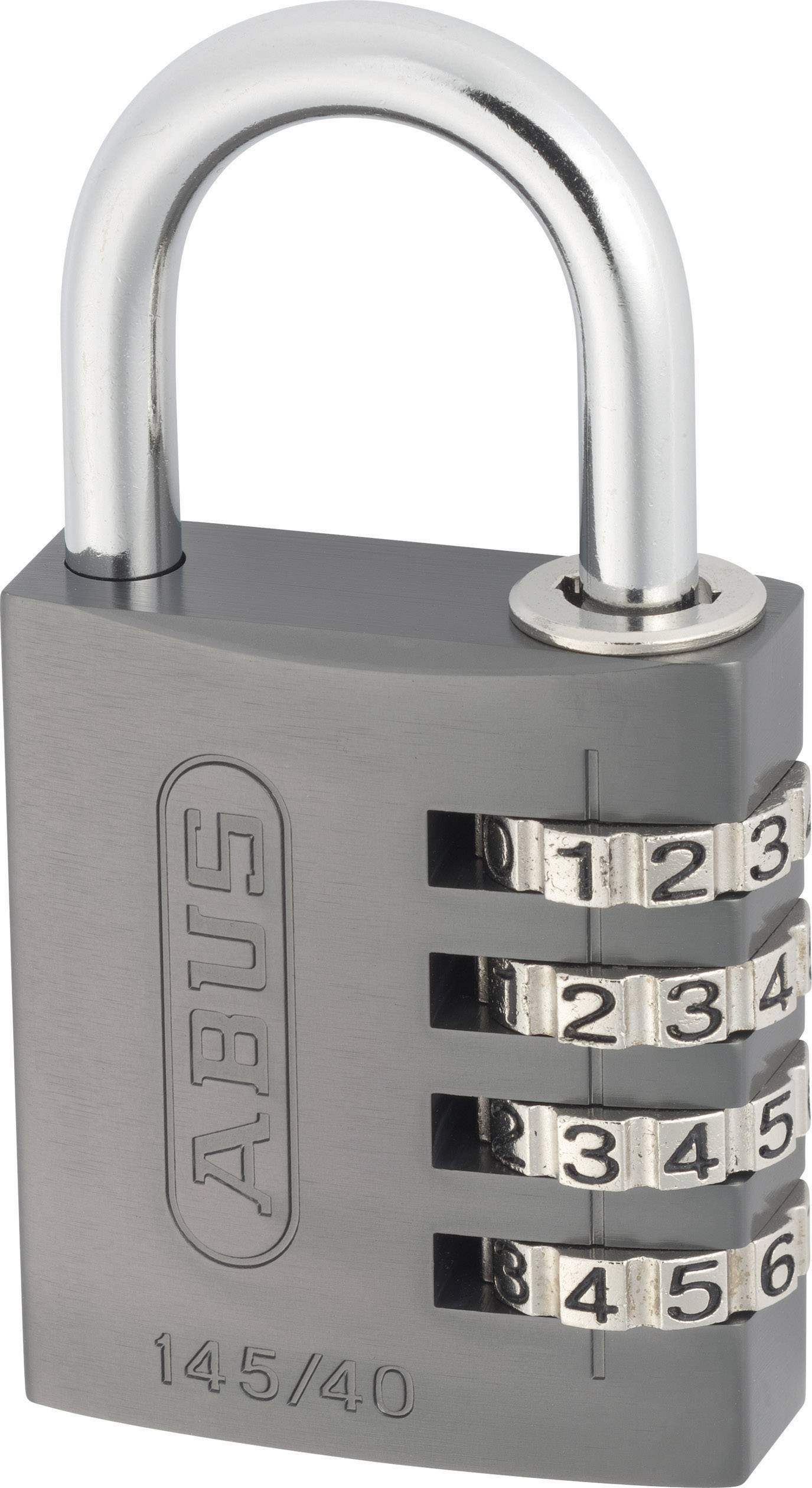 Kłódka z zamkiem szyfrowym Abus ABVS48806, aluminiowa, 41,5x77x41,5 mm, tytanowa - obrazek 1