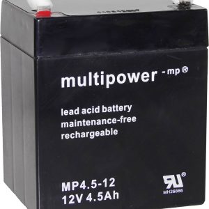 Akumulator ołowiowy multipower PB-12-4,5-4,8 MP4,5-12, AGM, 12 V, 4.5 Ah Akumulator ołowiowy multipower PB-12-4,5-4,8 MP4,5-12, AGM, 12 V, 4.5 Ah