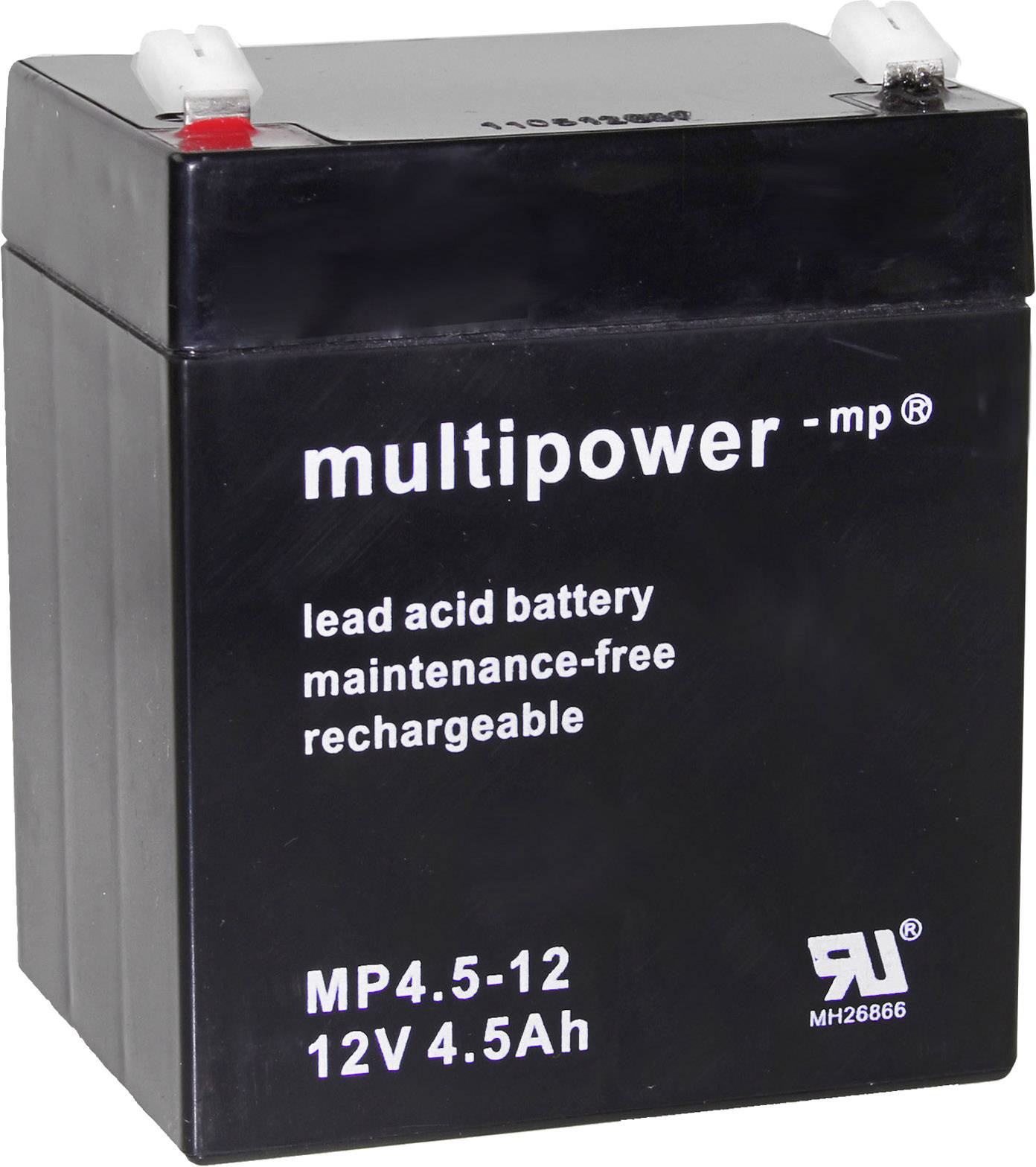Akumulator ołowiowy multipower PB-12-4,5-4,8 MP4,5-12, AGM, 12 V, 4.5 Ah - obrazek 1