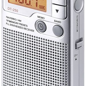 Radio kieszonkowe Sangean Pocket 250 fale metrowe (VHF), fale średnie (MF) blokada klawiszy srebrny Radio kieszonkowe Sangean Pocket 250 fale metrowe (VHF), fale średnie (MF) blokada klawiszy srebrny
