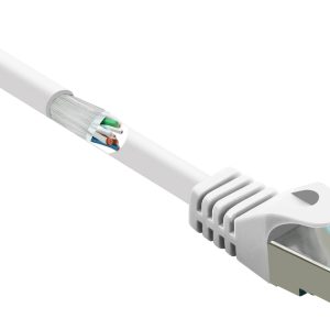 kabel LAN Renkforce RF-5043786, 1 szt., RJ45, CAT 6a, S/FTP, 3.00 m, biały kabel LAN Renkforce RF-5043786, 1 szt., RJ45, CAT 6a, S/FTP, 3.00 m, biały