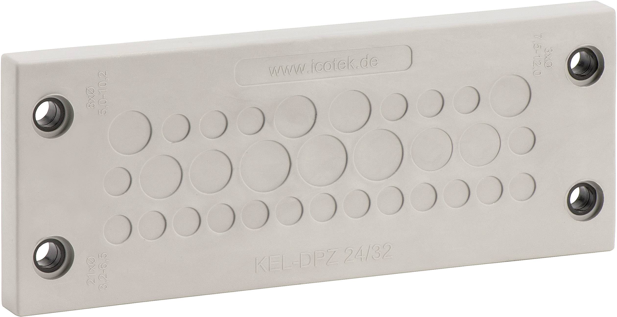 Przepust kablowy Icotek, KEL-DPZ 24/17, 43705, (D x S) 147 mm x 58 mm, szary, czarny, 1 szt. - obrazek 1