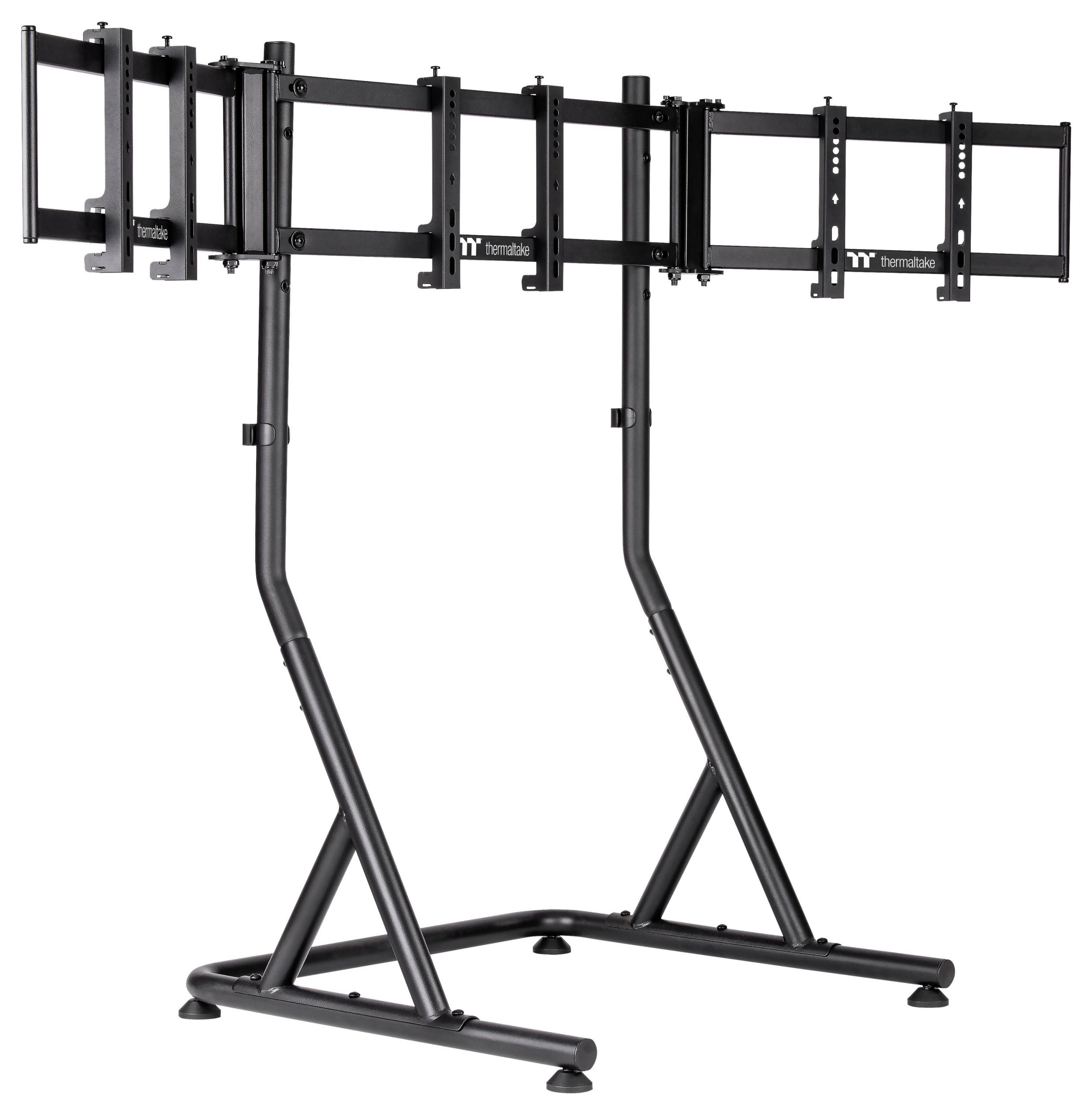 Thermaltake Uchwyt do monitora Triple Monitor Stand for Cockpit 3 Wyświetlacz 139,7 cm (55") czarny - obrazek 1