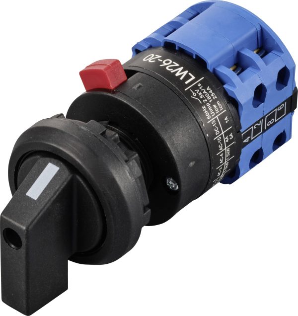 TRU COMPONENTS TC-12835348 Przełącznik krzywkowy TC-LW26-20 6C04/2C55I, 690 V, 20 A, 1 x 60 °