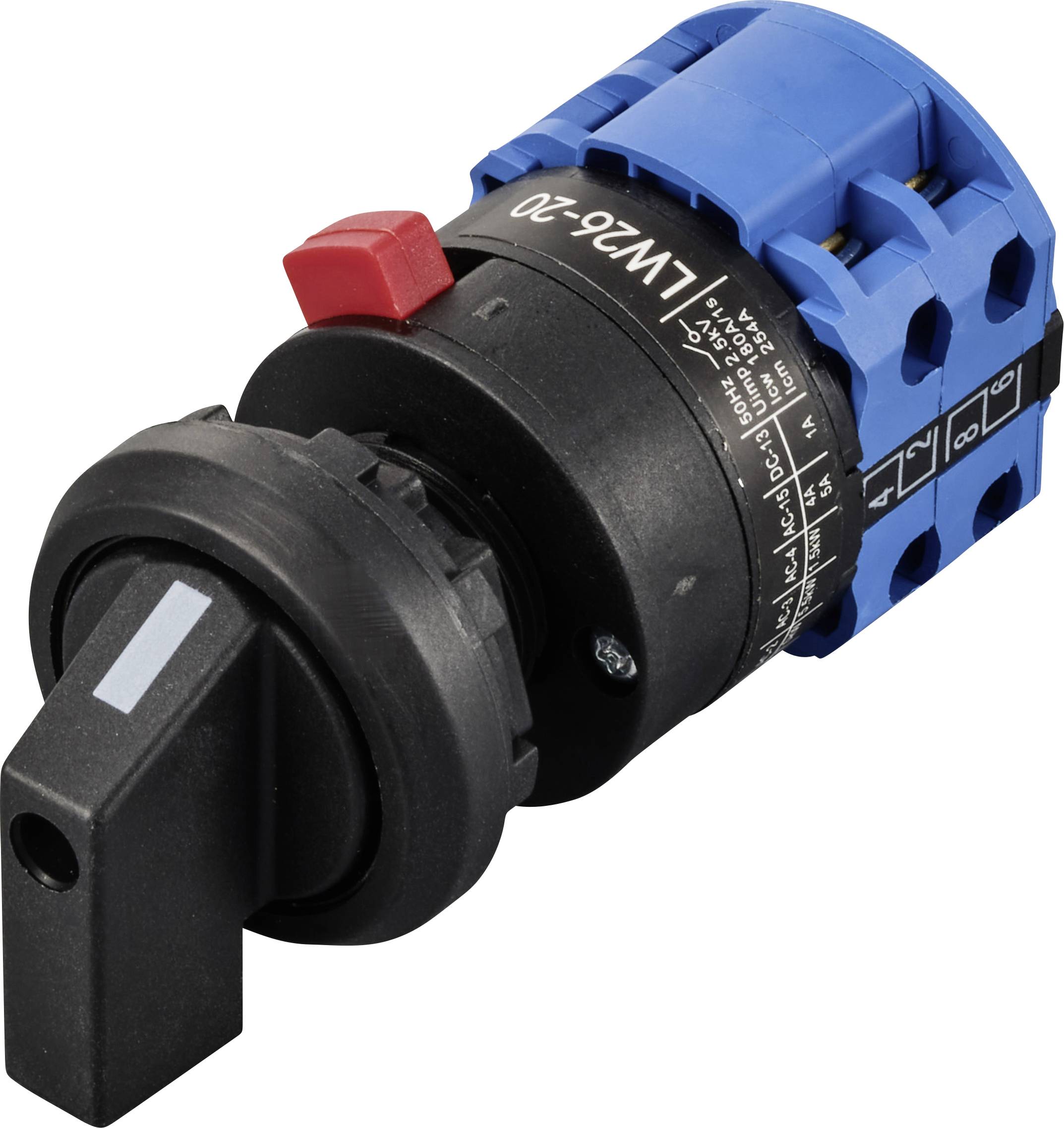 TRU COMPONENTS TC-12835348 Przełącznik krzywkowy TC-LW26-20 6C04/2C55I, 690 V, 20 A, 1 x 60 ° - obrazek 1