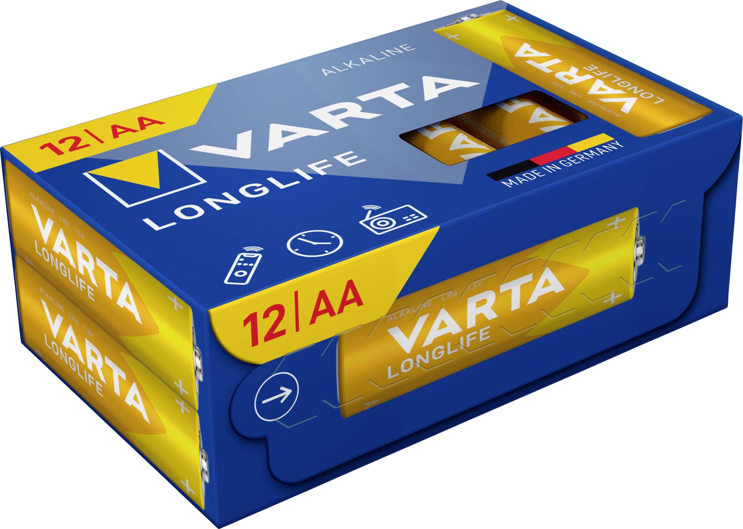Baterie AA Varta VARTA Longlife AA Cube Pack12 4106301132, 1.5 V, alkaliczno-manganowe, 12 szt. - obrazek 1