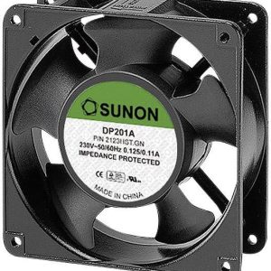 Sunon DP201A2123HST.GN Wentylator osiowy 230 V/AC 177 m³/h (D x S x W) 120 x 120 x 38 mm Sunon DP201A2123HST.GN Wentylator osiowy 230 V/AC 177 m³/h (D x S x W) 120 x 120 x 38 mm