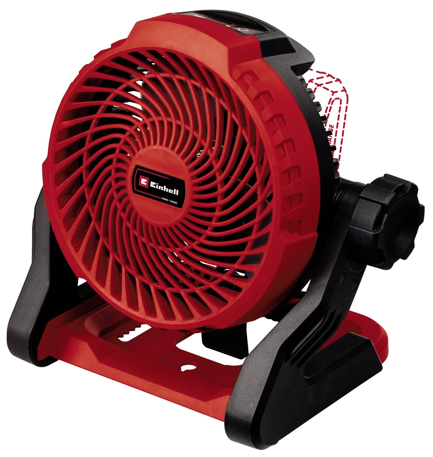 Einhell GE-CF 18/2200 Li Power X-Change Dmuchawa akumulatorowa czerwony możliwe zasilanie akumulatorem, możliwość montaż - obrazek 1